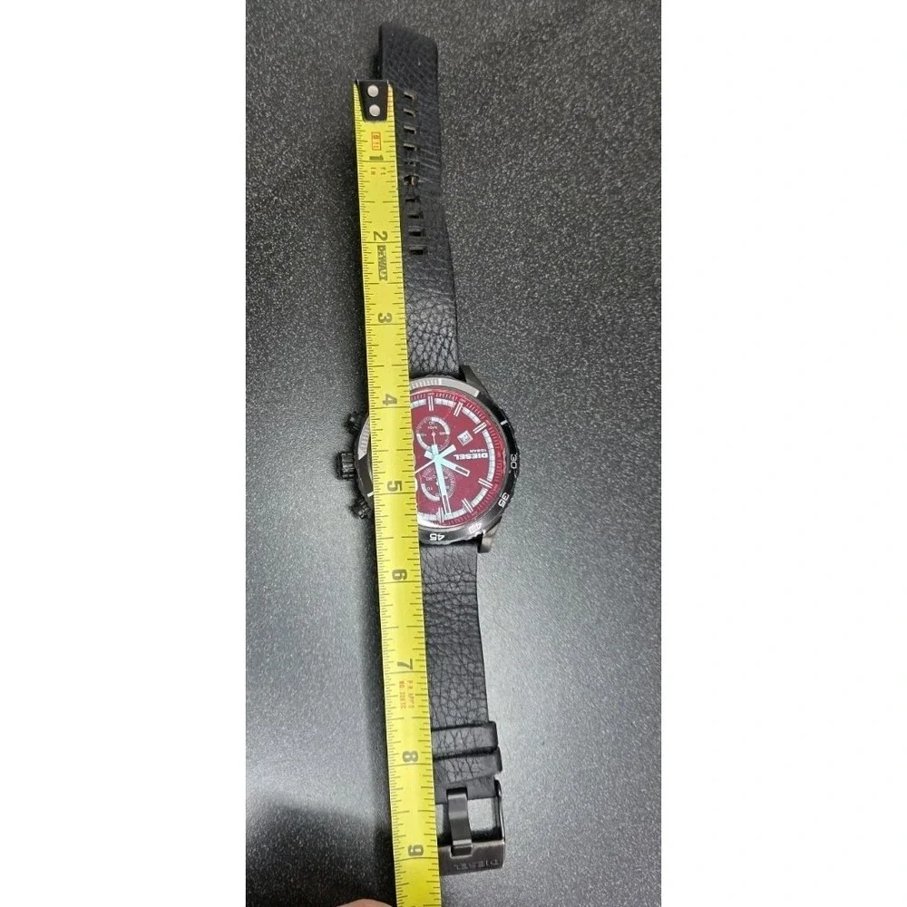 Diesel Men's Double Down Analog Display Quartz‎ Black Watch DZ4311 Franchise 2.0